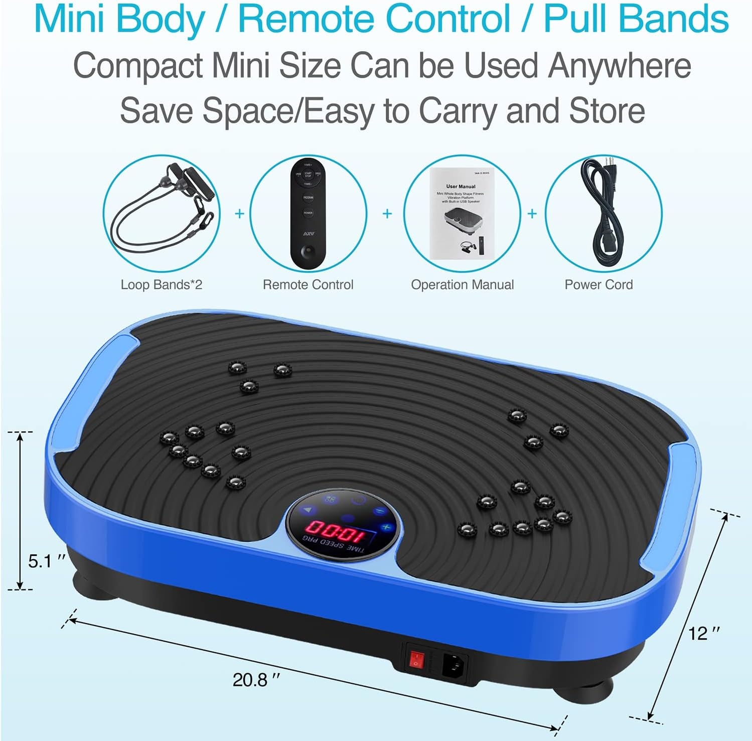 image:imageVibration Plate Exercise Machine Whole Body Workout Vibrate Fitness Platform Lymphatic Drainage Machine for Weight Loss Shaping Toning Wellness Home Gyms Workout