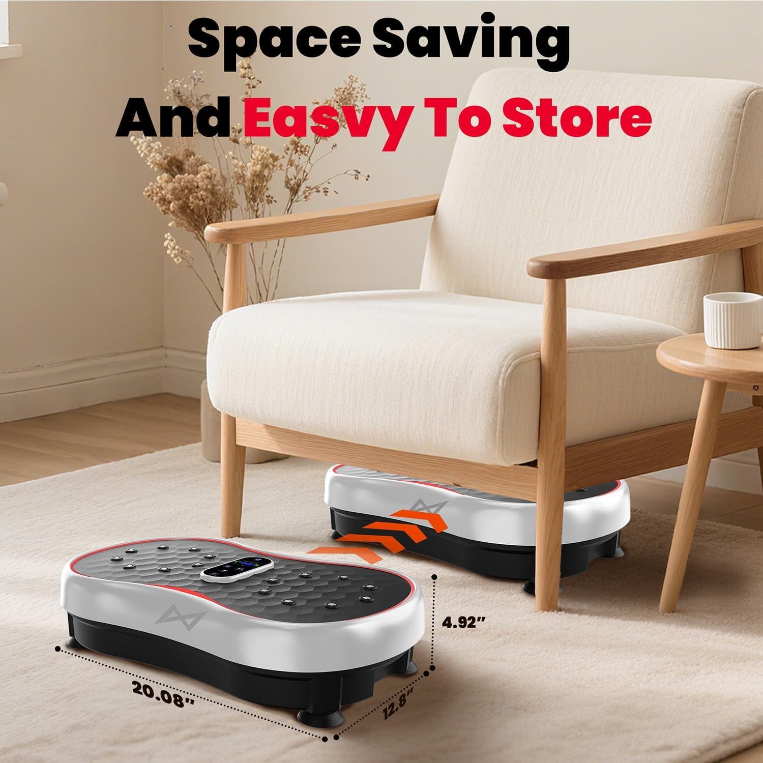 image:imageVibration Plate Fitness Platform Exercise Machine Vibrating Shaking Full Body Shaker Workout Vibrate Stand Shake Board Sport for Weight Loss Fat Burner for Gym Home OfficeROUNDSILVER