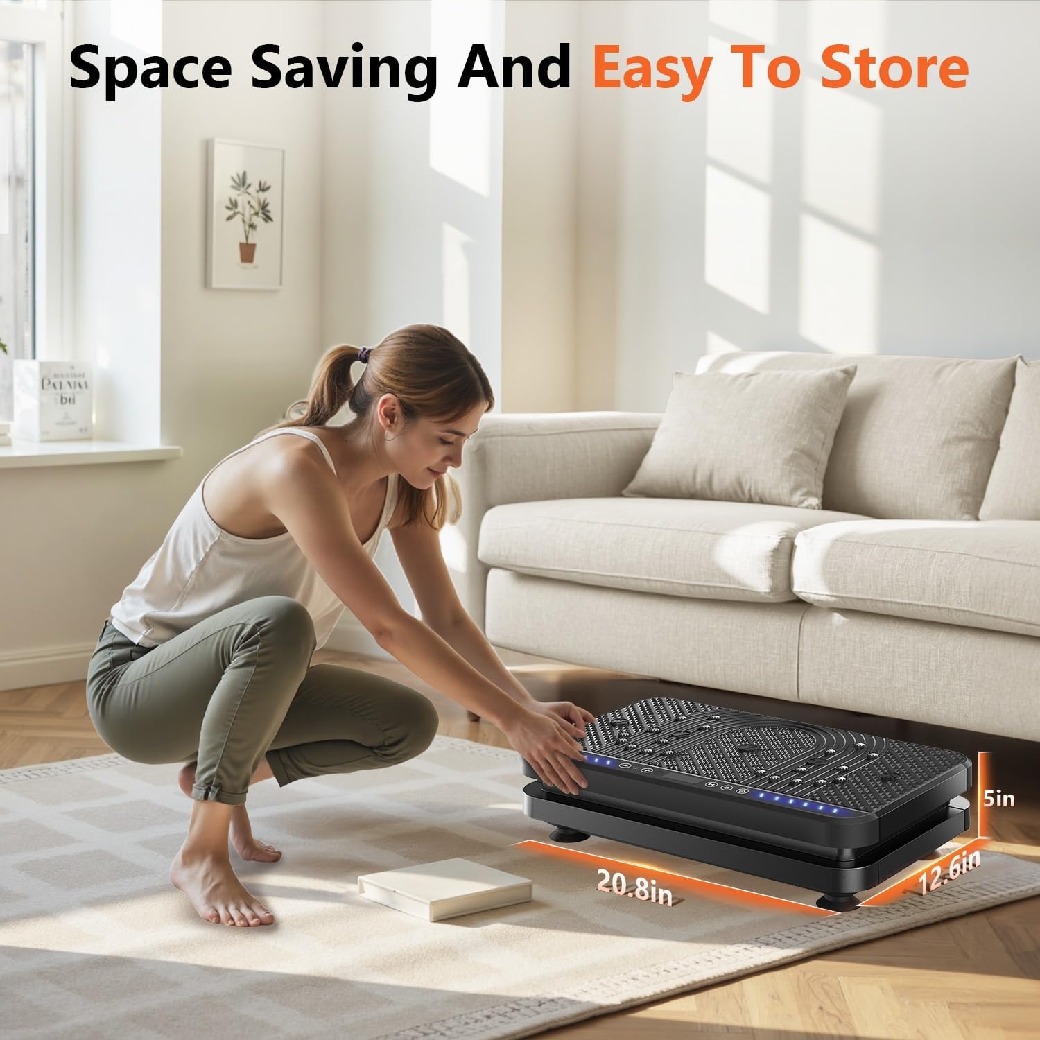 image:imageVibration Plate Fitness Platform Exercise Machine Vibrating Shaking Full Body Shaker Workout Vibrate Stand Shake Board Sport for Weight Loss Fat Burner for Gym Home OfficeARKALLBLACK