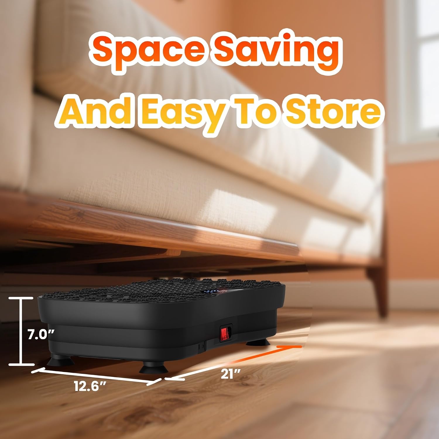 image:imageVibration Plate Fitness Platform Exercise Machine Vibrating Shaking Full Body Shaker Workout Vibrate Stand Shake Board Sport for Weight Loss Fat Burner for Gym Home OfficeMASSAGEBLACK