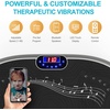 Vibration Plate Exercise Machine Whole Body Workout Music Vibrate Fitness Platform Lymphatic Drainage Machine for Weight Loss Shaping Toning Wellness Home Gyms Workout(BOAT.GRAY)