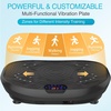 Vibration Plate Exercise Machine Whole Body Workout Music Vibrate Fitness Platform Lymphatic Drainage Machine for Weight Loss Shaping Toning Wellness Home Gyms Workout(BOAT.BLACK)