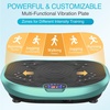 Vibration Plate Exercise Machine Whole Body Workout Music Vibrate Fitness Platform Lymphatic Drainage Machine for Weight Loss Shaping Toning Wellness Home Gyms Workout(BOAT.GREEN)
