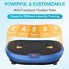 Vibration Plate Exercise Machine Whole Body Workout Music Vibrate Fitness Platform Lymphatic Drainage Machine for Weight Loss Shaping Toning Wellness Home Gyms Workout(BOAT.BLUE)