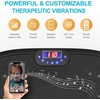 Vibration Plate Exercise Machine Whole Body Workout Music Vibrate Fitness Platform Lymphatic Drainage Machine for Weight Loss Shaping Toning Wellness Home Gyms Workout(BOAT.BLACK)