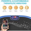 Vibration Plate Exercise Machine Whole Body Workout Music Vibrate Fitness Platform Lymphatic Drainage Machine for Weight Loss Shaping Toning Wellness Home Gyms Workout(BOAT.BLUE)