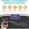 Vibration Plate Exercise Machine Whole Body Workout Music Vibrate Fitness Platform Lymphatic Drainage Machine for Weight Loss Shaping Toning Wellness Home Gyms Workout(BOAT.SILVER)