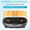 Vibration Plate Exercise Machine Whole Body Workout Music Vibrate Fitness Platform Lymphatic Drainage Machine for Weight Loss Shaping Toning Wellness Home Gyms Workout(BOAT.GRAY)