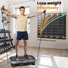 Vibration Plate Fitness Platform Exercise Machine Vibrating Shaking Full Body Shaker Workout Vibrate Stand Shake Board Sport for Weight Loss Fat Burner for Gym Home Office(SLIM.GRAY)