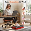 Vibration Plate Fitness Platform Exercise Machine Vibrating Shaking Full Body Shaker Workout Vibrate Stand Shake Board Sport for Weight Loss Fat Burner for Gym Home Office(ARK.BLACKRED)