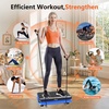 Vibration Plate Fitness Platform Exercise Machine Vibrating Shaking Full Body Shaker Workout Vibrate Stand Shake Board Sport for Weight Loss Fat Burner for Gym Home Office(ARK.BLACKBLUE)