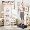 Vibration Plate Fitness Platform Exercise Machine Vibrating Shaking Full Body Shaker Workout Vibrate Stand Shake Board Sport for Weight Loss Fat Burner for Gym Home Office(ARK.ALLBLACK)