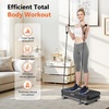 Vibration Plate Fitness Platform Exercise Machine Vibrating Shaking Full Body Shaker Workout Vibrate Stand Shake Board Sport for Weight Loss Fat Burner for Gym Home Office(ARK.BLACKGRAY)