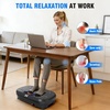 Vibration Plate Fitness Platform Exercise Machine Vibrating Shaking Full Body Shaker Workout Vibrate Stand Shake Board Sport for Weight Loss Fat Burner for Gym Home Office(BASIC.SILVER)