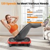 Vibration Plate Fitness Platform Exercise Machine Vibrating Shaking Full Body Shaker Workout Vibrate Stand Shake Board Sport for Weight Loss Fat Burner for Gym Home Office(SLIM.RED)