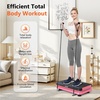 Vibration Plate Fitness Platform Exercise Machine Vibrating Shaking Full Body Shaker Workout Vibrate Stand Shake Board Sport for Weight Loss Fat Burner for Gym Home Office(ARK.BLACKPINK)
