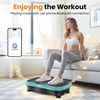 Vibration Plate Fitness Platform Exercise Machine Vibrating Shaking Full Body Shaker Workout Vibrate Stand Shake Board Sport for Weight Loss Fat Burner for Gym Home Office(BT.PRO.GREEN)