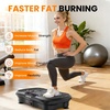 Vibration Plate Fitness Platform Exercise Machine Vibrating Shaking Full Body Shaker Workout Vibrate Stand Shake Board Sport for Weight Loss Fat Burner for Gym Home Office(SLIM.DEEPBLACK)