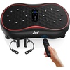 Vibration Plate Fitness Platform Exercise Machine Vibrating Shaking Full Body Shaker Workout Vibrate Stand Shake Board Sport for Weight Loss Fat Burner for Gym Home Office(ROUND.BLACK)
