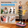 Vibration Plate Fitness Platform Exercise Machine Vibrating Shaking Full Body Shaker Workout Vibrate Stand Shake Board Sport for Weight Loss Fat Burner for Gym Home Office(ROUND.PINK)