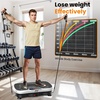 Vibration Plate Fitness Platform Exercise Machine Vibrating Shaking Full Body Shaker Workout Vibrate Stand Shake Board Sport for Weight Loss Fat Burner for Gym Home Office(BT.PRO.WHITE)