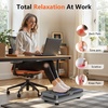 Vibration Plate Fitness Platform Exercise Machine Vibrating Shaking Full Body Shaker Workout Vibrate Stand Shake Board Sport for Weight Loss Fat Burner for Gym Home Office(ARK.BLACKSILVER)
