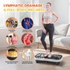 Vibration Plate Fitness Platform Exercise Machine Vibrating Shaking Full Body Shaker Workout Vibrate Stand Shake Board Sport for Weight Loss Fat Burner for Gym Home Office(MASSAGE.WHITE)