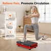 Vibration Plate Fitness Platform Exercise Machine Vibrating Shaking Full Body Shaker Workout Vibrate Stand Shake Board Sport for Weight Loss Fat Burner for Gym Home Office(ARK.BLACKRED)