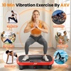 Vibration Plate Fitness Platform Exercise Machine Vibrating Shaking Full Body Shaker Workout Vibrate Stand Shake Board Sport for Weight Loss Fat Burner for Gym Home Office(BT.PRO.RED)