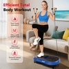 Vibration Plate Fitness Platform Exercise Machine Vibrating Shaking Full Body Shaker Workout Vibrate Stand Shake Board Sport for Weight Loss Fat Burner for Gym Home Office(BASIC.BLUE)