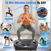 Vibration Plate Fitness Platform Exercise Machine Vibrating Shaking Full Body Shaker Workout Vibrate Stand Shake Board Sport for Weight Loss Fat Burner for Gym Home Office(BASIC.SILVER)