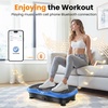 Vibration Plate Fitness Platform Exercise Machine Vibrating Shaking Full Body Shaker Workout Vibrate Stand Shake Board Sport for Weight Loss Fat Burner for Gym Home Office(BT.PRO.BLUE)