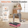 Vibration Plate Fitness Platform Exercise Machine Vibrating Shaking Full Body Shaker Workout Vibrate Stand Shake Board Sport for Weight Loss Fat Burner for Gym Home Office(ARK.BLACKPINK)