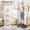 Vibration Plate Fitness Platform Exercise Machine Vibrating Shaking Full Body Shaker Workout Vibrate Stand Shake Board Sport for Weight Loss Fat Burner for Gym Home Office(ARK.BLACKSILVER)