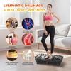 Vibration Plate Fitness Platform Exercise Machine Vibrating Shaking Full Body Shaker Workout Vibrate Stand Shake Board Sport for Weight Loss Fat Burner for Gym Home Office(MASSAGE.BLACK)