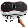 Vibration Plate Fitness Platform Exercise Machine Vibrating Shaking Full Body Shaker Workout Vibrate Stand Shake Board Sport for Weight Loss Fat Burner for Gym Home Office(ROUND.SILVER)