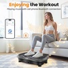 Vibration Plate Fitness Platform Exercise Machine Vibrating Shaking Full Body Shaker Workout Vibrate Stand Shake Board Sport for Weight Loss Fat Burner for Gym Home Office(BT.PRO.GRAY)