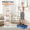 Vibration Plate Fitness Platform Exercise Machine Vibrating Shaking Full Body Shaker Workout Vibrate Stand Shake Board Sport for Weight Loss Fat Burner for Gym Home Office(ARK.BLACKBLUE)