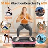 Vibration Plate Fitness Platform Exercise Machine Vibrating Shaking Full Body Shaker Workout Vibrate Stand Shake Board Sport for Weight Loss Fat Burner for Gym Home Office(BT.PRO.PINK)