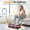 Vibration Plate Fitness Platform Exercise Machine Vibrating Shaking Full Body Shaker Workout Vibrate Stand Shake Board Sport for Weight Loss Fat Burner for Gym Home Office(BT.PRO.PINK)