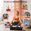 Vibration Plate Fitness Platform Exercise Machine Vibrating Shaking Full Body Shaker Workout Vibrate Stand Shake Board Sport for Weight Loss Fat Burner for Gym Home Office(ROUND.BLACK)