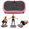 Vibration Plate Fitness Platform Exercise Machine Vibrating Shaking Full Body Shaker Workout Vibrate Stand Shake Board Sport for Weight Loss Fat Burner for Gym Home Office(ROUND.PINK)
