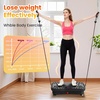 Vibration Plate Fitness Platform Exercise Machine Vibrating Shaking Full Body Shaker Workout Vibrate Stand Shake Board Sport for Weight Loss Fat Burner for Gym Home Office(MASSAGE.BLACK)