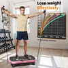 Vibration Plate Fitness Platform Exercise Machine Vibrating Shaking Full Body Shaker Workout Vibrate Stand Shake Board Sport for Weight Loss Fat Burner for Gym Home Office(BT.PRO.PINK)