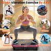 Vibration Plate Fitness Platform Exercise Machine Vibrating Shaking Full Body Shaker Workout Vibrate Stand Shake Board Sport for Weight Loss Fat Burner for Gym Home Office(BASIC.PINK)