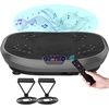 Vibration Plate Exercise Machine Whole Body Workout Music Vibrate Fitness Platform Lymphatic Drainage Machine for Weight Loss Shaping Toning Wellness Home Gyms Workout(BOAT.GRAY)