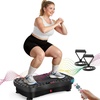 image:imageVibration Plate Fitness Platform Exercise Machine Vibrating Shaking Full Body Shaker Workout Vibrate Stand Shake Board Sport for Weight Loss Fat Burner for Gym Home OfficeMASSAGEBLACK