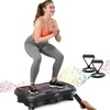 Vibration Plate Fitness Platform Exercise Machine Vibrating Shaking Full Body Shaker Workout Vibrate Stand Shake Board Sport for Weight Loss Fat Burner for Gym Home Office(BT.PRO.BLACK)