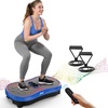 Vibration Plate Fitness Platform Exercise Machine Vibrating Shaking Full Body Shaker Workout Vibrate Stand Shake Board Sport for Weight Loss Fat Burner for Gym Home Office(BASIC.BLUE)