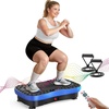 image:imageVibration Plate Fitness Platform Exercise Machine Vibrating Shaking Full Body Shaker Workout Vibrate Stand Shake Board Sport for Weight Loss Fat Burner for Gym Home OfficeMASSAGEBLUE